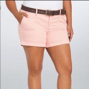 Torrid Pink Polka Dotted Shorts Size 20